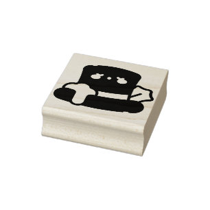 top hat rubber stamp
