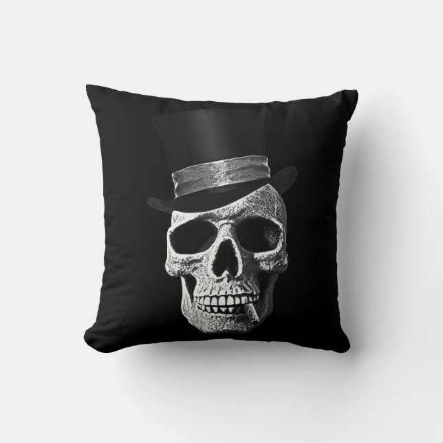 Top hat skull cushion (Front)