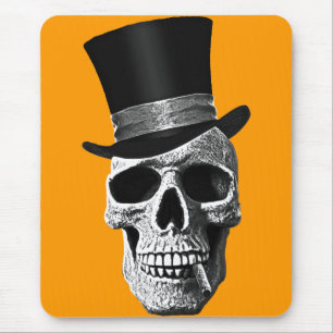 Top hat skull mouse mat