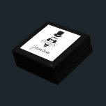 Top Hat Tuxedo Groomsman Gift Box<br><div class="desc">Top Hat Tuxedo Groomsman gift box. Create the perfect wedding or bachelor party gift. Further customise this design by selecting the "customise further" link.</div>