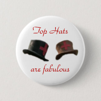 Top hats 6 cm round badge