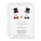 Top Hats and Bow Ties Gay Wedding Invitation