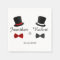 Top Hats and Bow Ties Gay Wedding Napkin