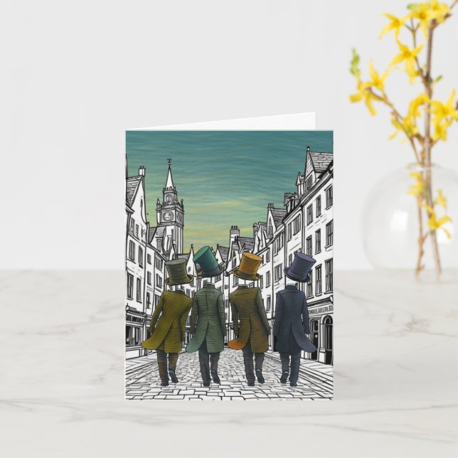 Top Hats by Eight Card (Yellow Flower)