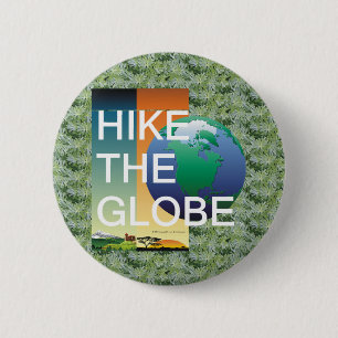 TOP Hiking the Globe 6 Cm Round Badge