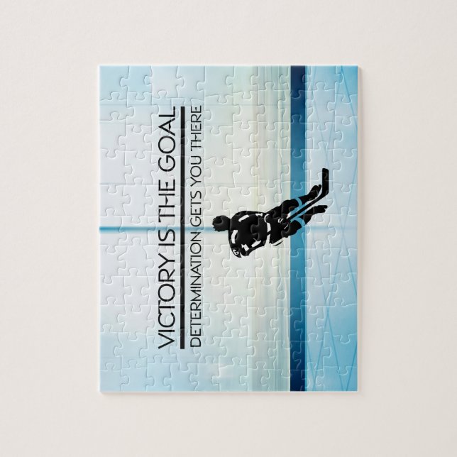TOP Hockey Victory Slogan Jigsaw Puzzle (Vertical)