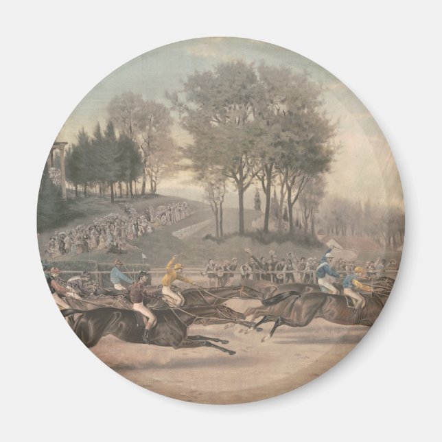 TOP Horse Racing Fan Magnet (Front)