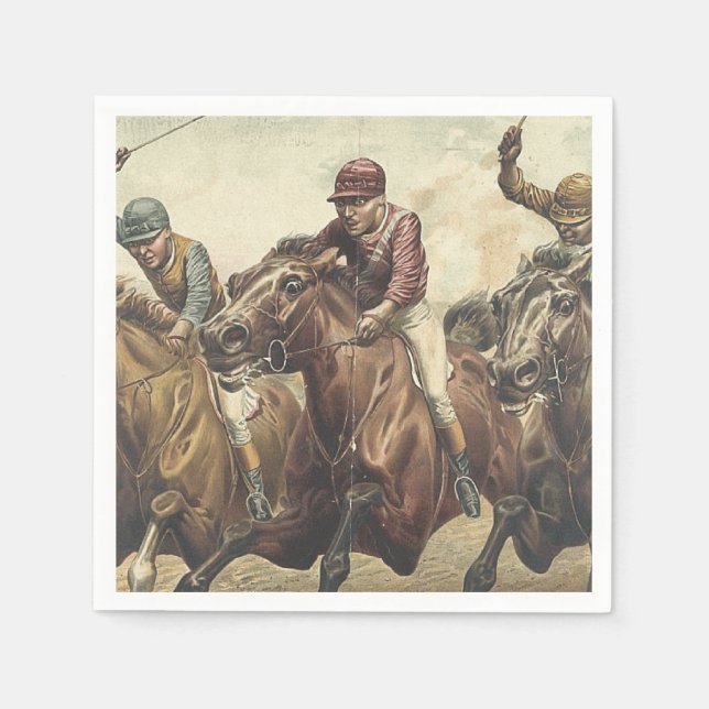 TOP Horse Racing Napkin (Front)