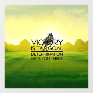 TOP Horse Racing Victory Goal Window Cling