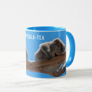 Top Koala-Tea Funny Blue Animal Mug