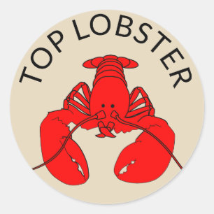 Top Lobster Classic Round Sticker