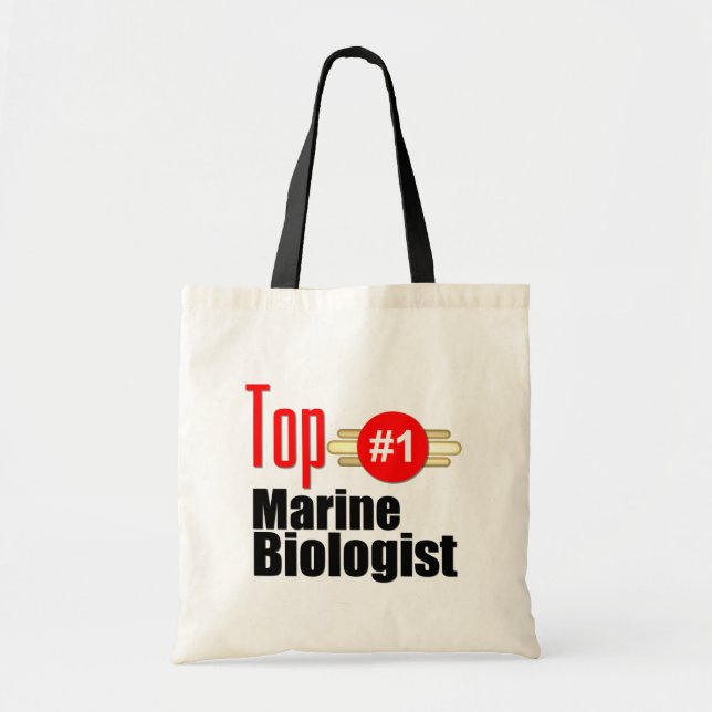 Top Marine Biologist Tote Bag (Front)