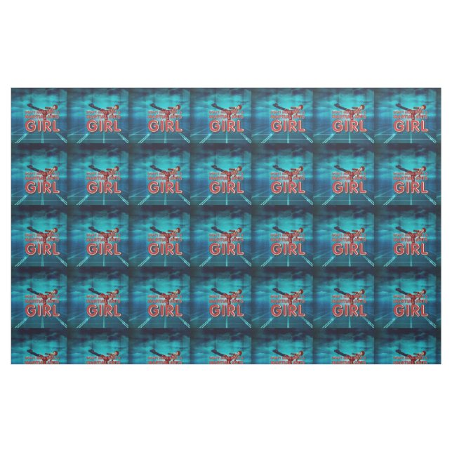 TOP Martial Arts Girl Fabric (Fat Quarter)