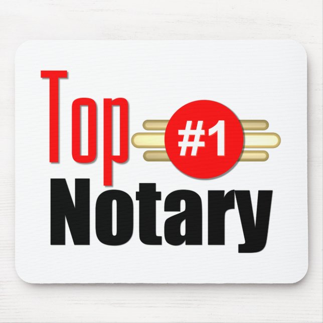 Top Notary Mouse Mat (Front)