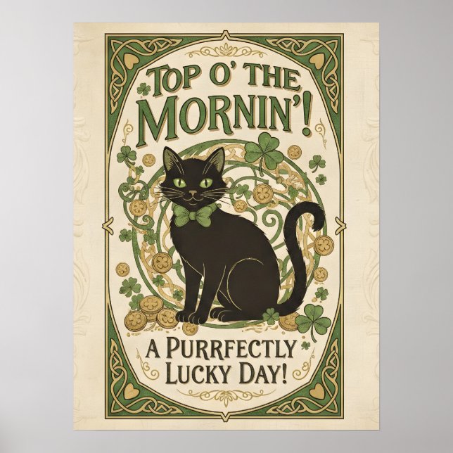 Top O' The Mornin'! St. Patrick's Day Poster (Front)