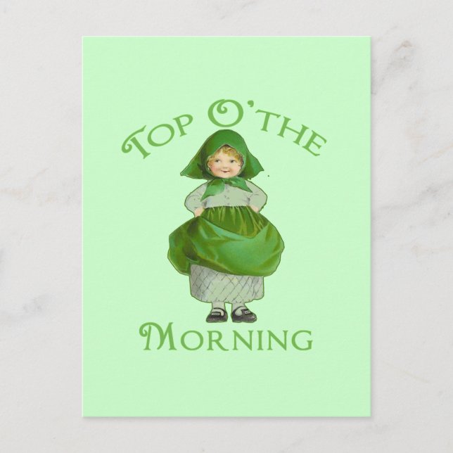 Top O the Morning Cute Products Postcard (Front)