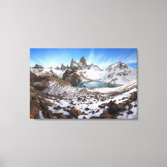 Top Of Fitz Roy Canvas Print (Front)