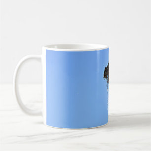 Top of Fountain Against Blue Sky Coffee Mug