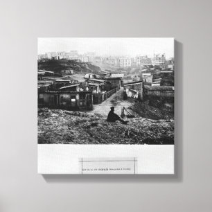 Top of rue Champlain Paris, 1858-78 Canvas Print