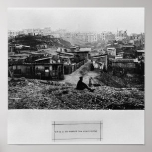 Top of rue Champlain  Paris, 1858-78 Poster
