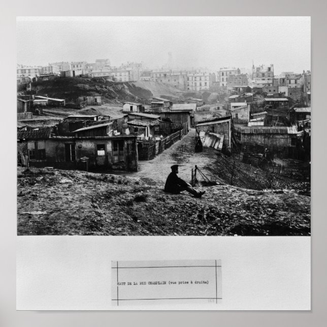 Top of rue Champlain  Paris, 1858-78 Poster (Front)