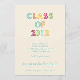 top of the class graduation invitation