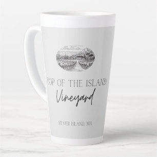 Top of the Island Winery latte grey mug
