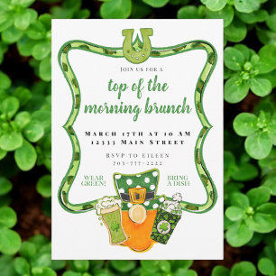 Top of the Morning St Patrick's Day Brunch Invitation
