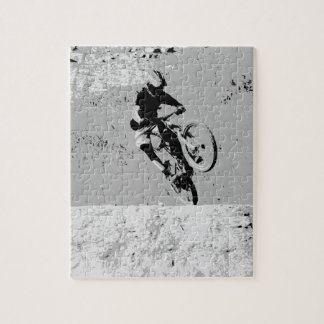 Top of the Mountain - Mountain Biker Jigsaw Puzzle