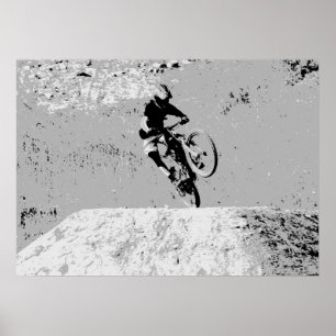 Top of the Mountain - Mountain Biker Poster