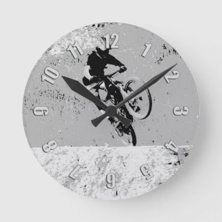 Top of the Mountain - Mountain Biker Round Clock