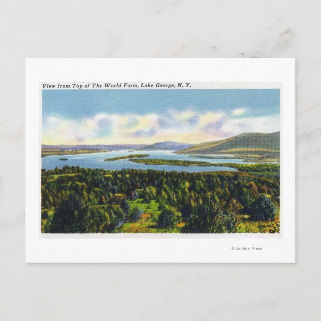 Top of the World Farm View of the Lake Postcard (Front)