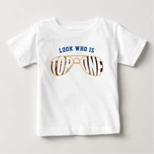 Top One Aviator Glasses First Birthday Shirt