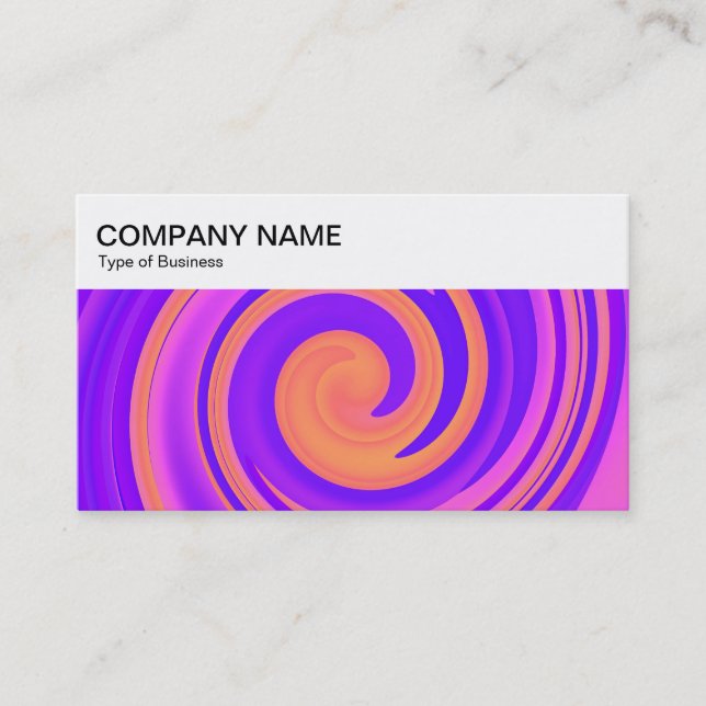 Top Panel - Abstract Swirl 250816 - 01c Business C Business Card (Front)
