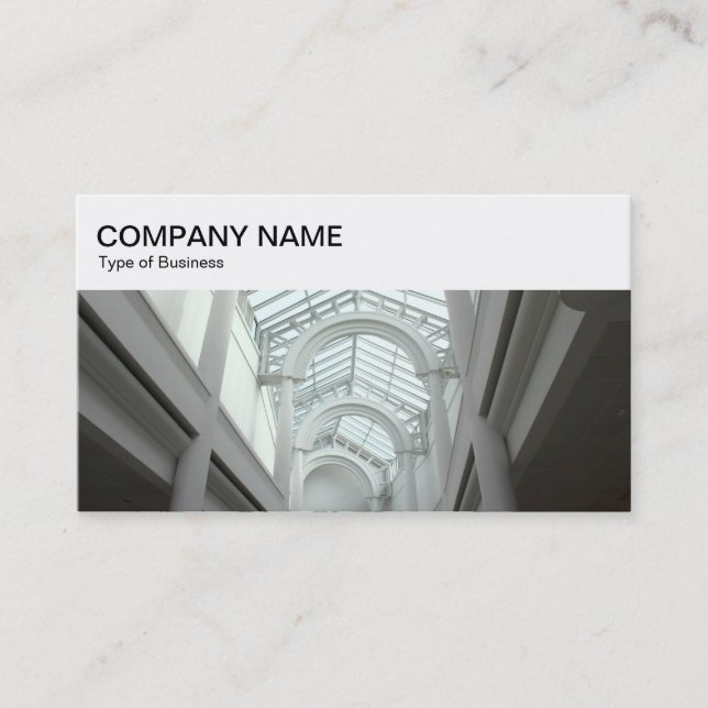 Top Panel - Arched Roof Business Card (Front)