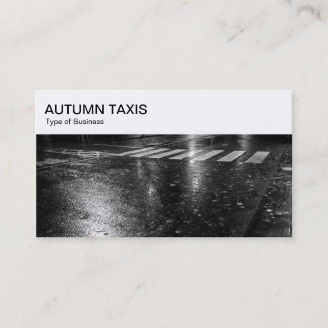 Top Panel - Autumn Road Business Card (Front)