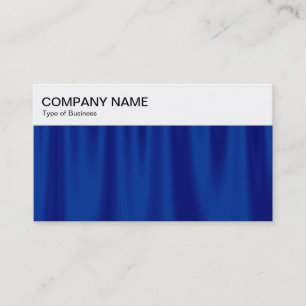 Top Panel - Blue Curtains Business Card