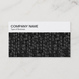 Top Panel - Cascading Numbers Business Card