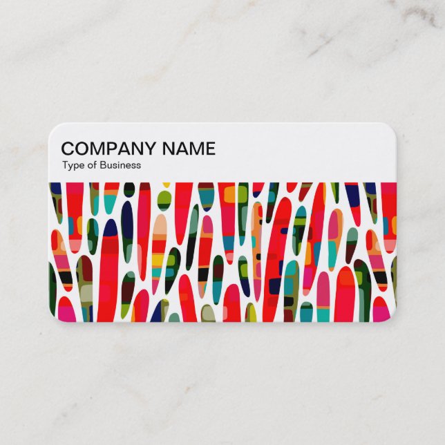 Top Panel - Collaged Colour Splash 150222 Business Card (Front)