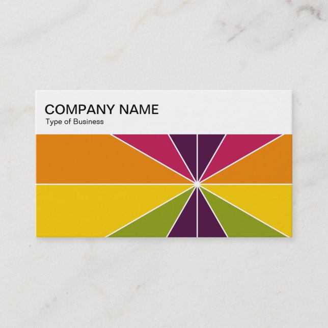 Top Panel - Colour Segments 02 Business Card (Front)
