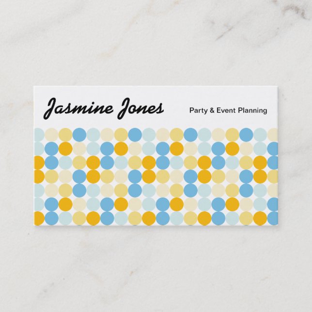 Top Panel - Colour Spots 02 Business Card (Front)
