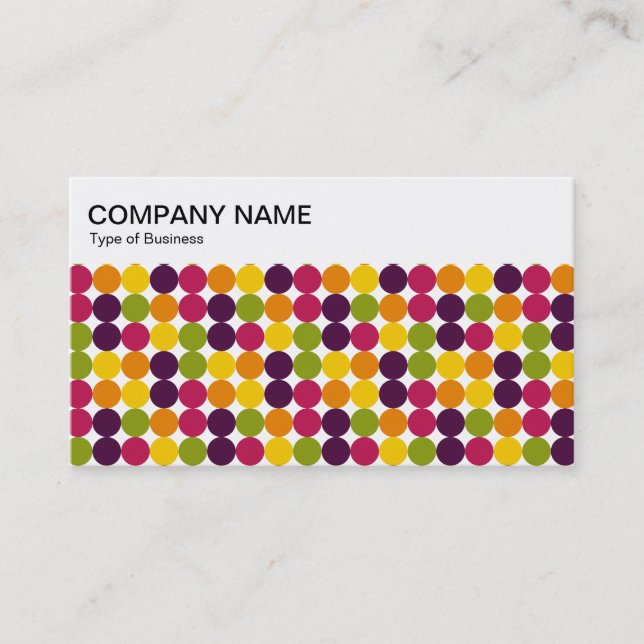 Top Panel - Colour Spots 03 Business Card (Front)