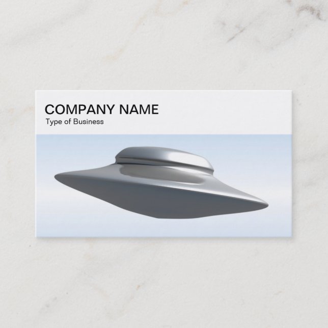 Top Panel - Flying Saucer Business Card (Front)