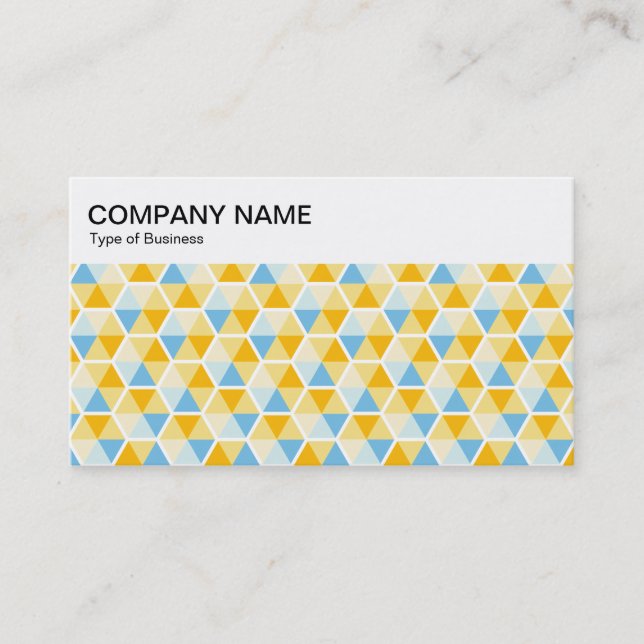 Top Panel - Hexagon Pattern 03 Business Card (Front)
