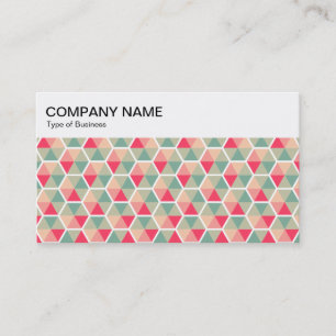 Top Panel - Hexagon Pattern 04 Business Card