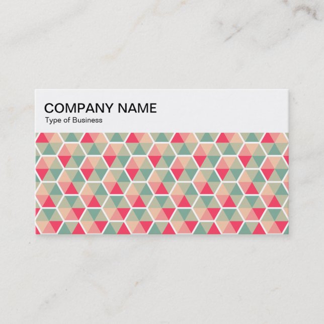 Top Panel - Hexagon Pattern 04 Business Card (Front)