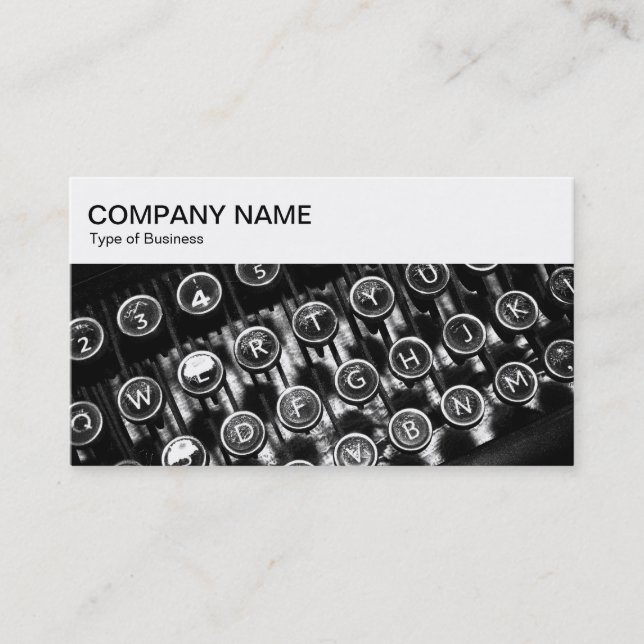 Top Panel - Old Typewriter Business Card (Front)