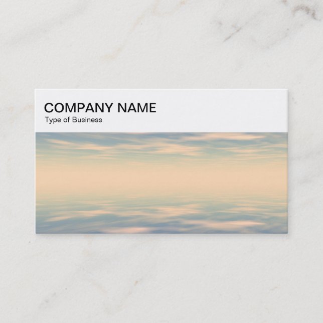 Top Panel - Sea and Sky 03 Business Card (Front)