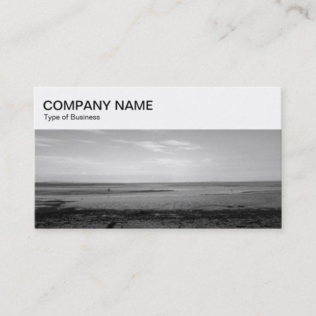Top Panel - Severn Estuary BW Business Card (Front)