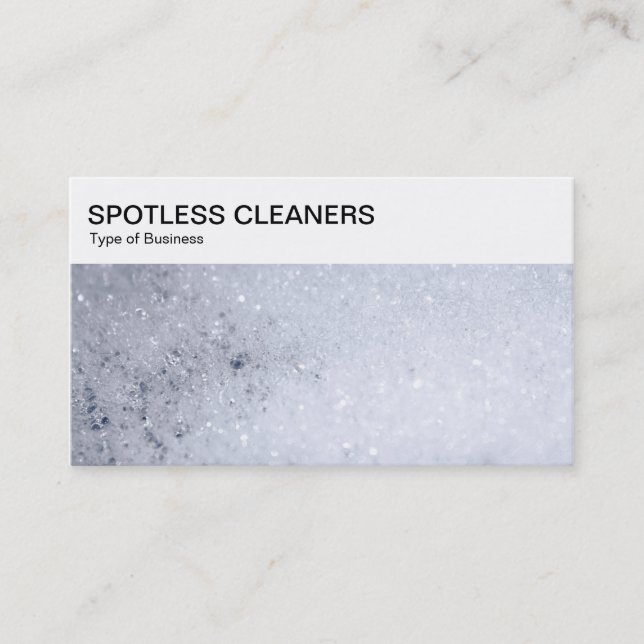 Top Panel - Soap Bubbles Business Card (Front)